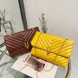 Women's Chain Crossbody Bag Soft Leather Lady Phone Bag