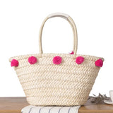 Women Star Woven Beach Handbag Tote Straw Bag