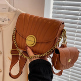 Summer Rhombus Saddle Bag Broadband Messenger Bag Women's Handbag