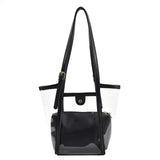 Summer PVC Transparent Bucket Bag for Women Large Capacity Handbag