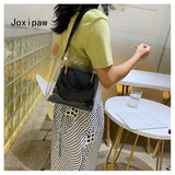 Summer PVC Transparent Jelly Bag for Women PU Leather Shoulder Bags