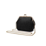 Summer Round Straw Shoulder Bag for Women