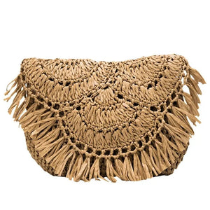 Summer Straw Bags Tassel Woven Handbags