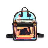 Transparent PVC Mini Backpack for Teenage Girls