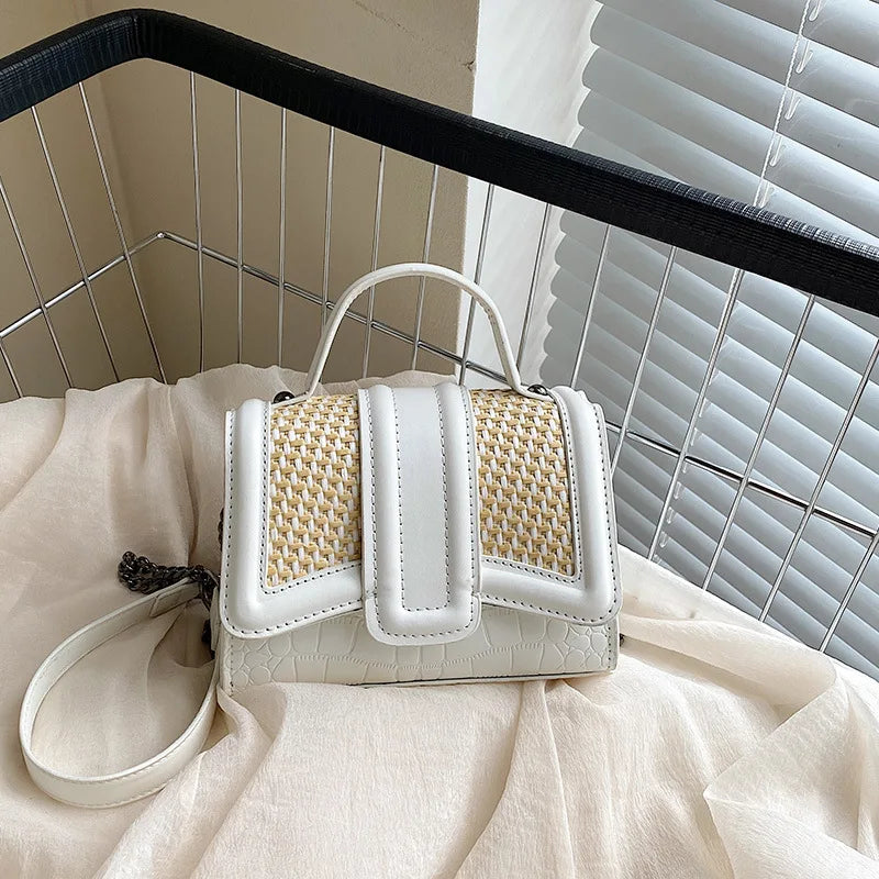 Textured One-shoulder Messenger Bag Casual Small Square Bag