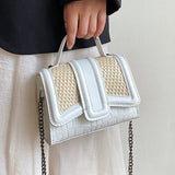 Textured One-shoulder Messenger Bag Casual Small Square Bag