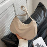 Textured Canvas Shoulder Bag Small Bag Female Summer