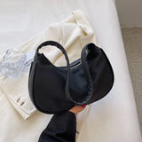 Textured Canvas Shoulder Bag Small Bag Female Summer