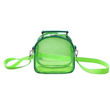 Clear PVC Mini Shoulder Bag for Women Casual Crossbody Jelly Handbag