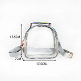Clear PVC Mini Shoulder Bag for Women Casual Crossbody Jelly Handbag