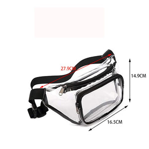 Clear PVC Beach Sports Waist Bag for Women