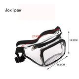 Clear PVC Beach Sports Waist Bag for Women