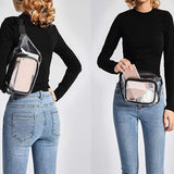 Clear PVC Beach Sports Waist Bag for Women