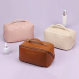 Large PU Leather Travel Cosmetic Bag