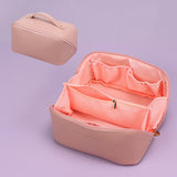 Large PU Leather Travel Cosmetic Bag