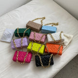 High-end Women's Shoulder Bag All-match Chain PU Leather Shopping Bag