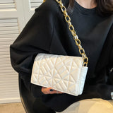 High-end Women's Shoulder Bag All-match Chain PU Leather Shopping Bag