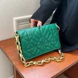 High-end Women's Shoulder Bag All-match Chain PU Leather Shopping Bag