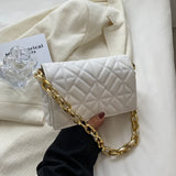 High-end Women's Shoulder Bag All-match Chain PU Leather Shopping Bag