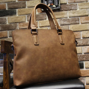 Crazy Horse Leather Handbag Shoulder Bag Briefcase