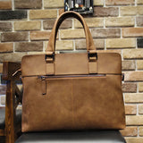 Crazy Horse Leather Handbag Shoulder Bag Briefcase