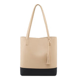 Women's High PU Leather Handbag Shopping Shoulder Bag