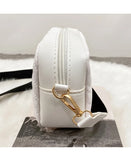 Wave Embroidered Camera Bag Small Square Bag Wide Shoulder Strap