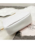 Wave Embroidered Camera Bag Small Square Bag Wide Shoulder Strap