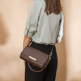 Leather Clutch Bag w/ Shoulder Strap & Top Handle