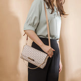 Leather Clutch Bag w/ Shoulder Strap & Top Handle