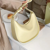 Women Underarm Bags Wide Shoulder Straps Solid All-match Handbags