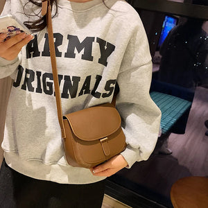 Small PU Leather Shoulder Bag for Women Crossbody with Long Strap