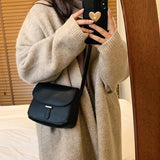 Small PU Leather Shoulder Bag for Women Crossbody with Long Strap