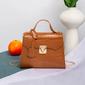 Crocodile Pattern Totes Handbag One-shoulder Messenger Bag