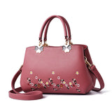 Embroidered One-shoulder Diagonal Bag