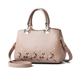 Embroidered One-shoulder Diagonal Bag