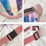 Women's Bag Laser Chest Bag Casual Wild Sports Messenger Waist Bag