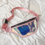Women's Bag Laser Chest Bag Casual Wild Sports Messenger Waist Bag