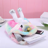 Unicorn School Backpack for Kids Plush Bookbag 1-6 Years