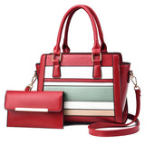 Fashion PU Leather Lady Handbag Large Capacity Messenger Shoulder Bag