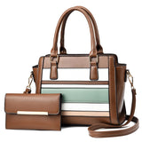 Fashion PU Leather Lady Handbag Large Capacity Messenger Shoulder Bag
