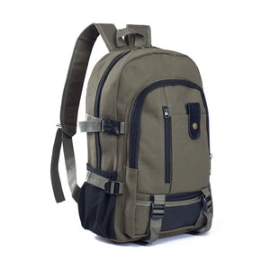 Vintage Canvas Backpack Rucksack School Satchel Travel Shoulder Bag
