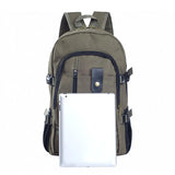 Vintage Canvas Backpack Rucksack School Satchel Travel Shoulder Bag