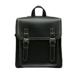Vintage PU Leather Backpack for Women Girls School Bag