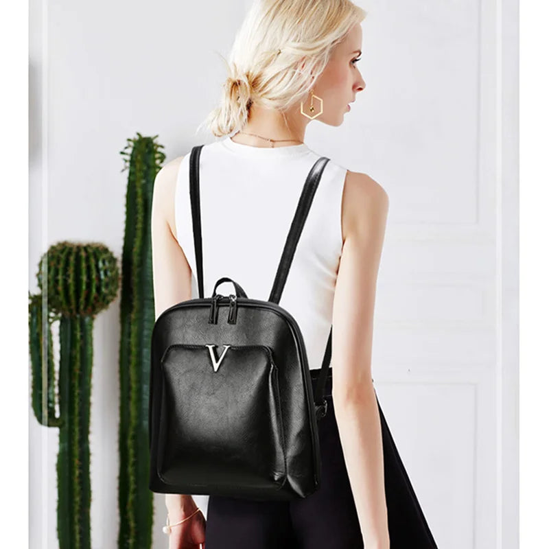 Vintage Women's Travel Backpack Large Capacity School Bag Girls Mochila