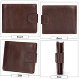 Vintage Cow Leather Short Men's Wallet