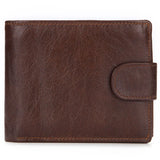 Vintage Cow Leather Short Men's Wallet