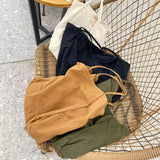 Vintage Canvas Shoulder Bag Women Crossbody