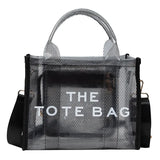 Vintage PVC Jelly Large Capacity Crossbody Tote Handbag
