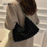 Vintage Pu Leather Women Handbag Solid Large Capacity Shoulder Bag